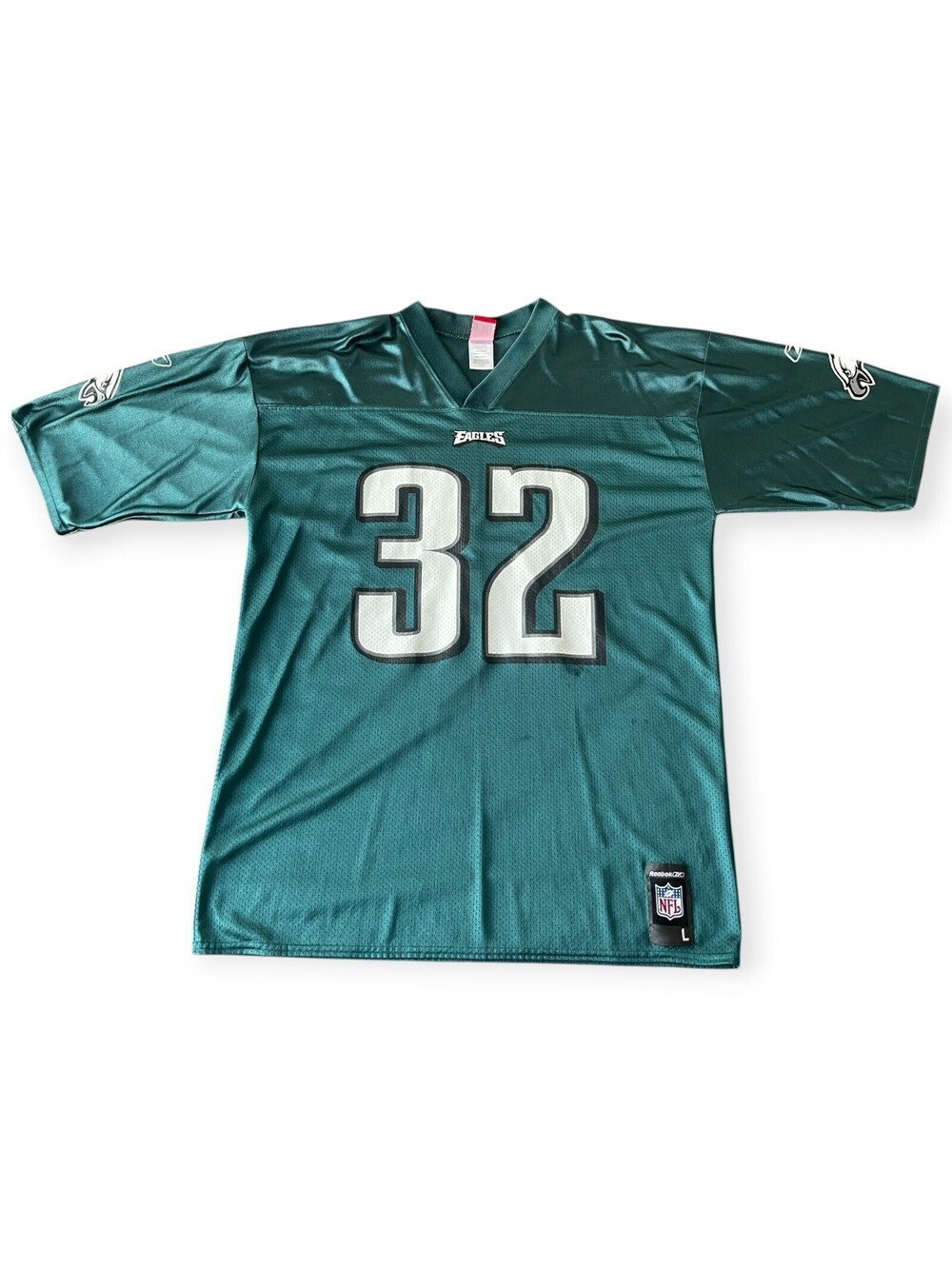 Michael Lewis Philadelphia Eagles Green Reebok NFL Jersey Size Large
